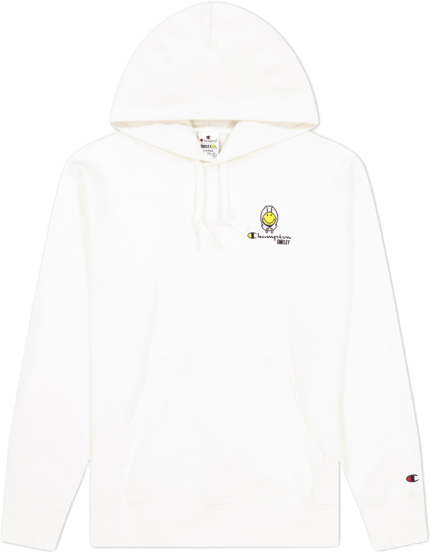 Champion X Smiley – Hooded Ful White