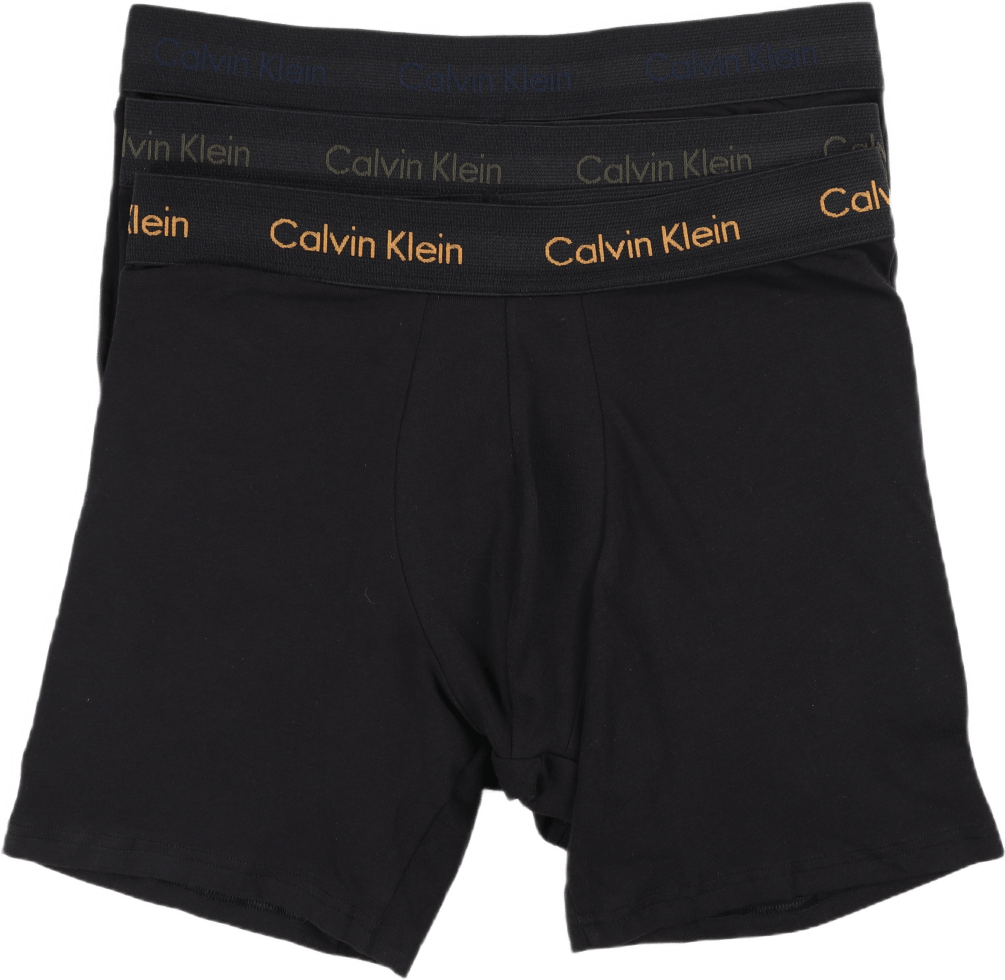 3p Boxer Brief B- Orange/blue Shadow/green Lo, Male, Odevy, Spodná bielizeň, Čierna, M