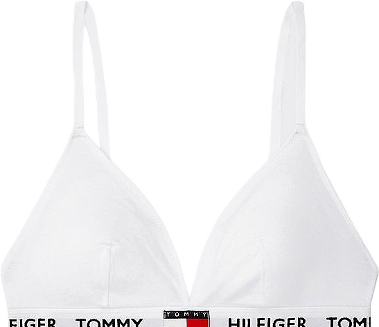 Padded Triangle Bra Pvh Classic White, Female, Apparels, Underwear, White, L