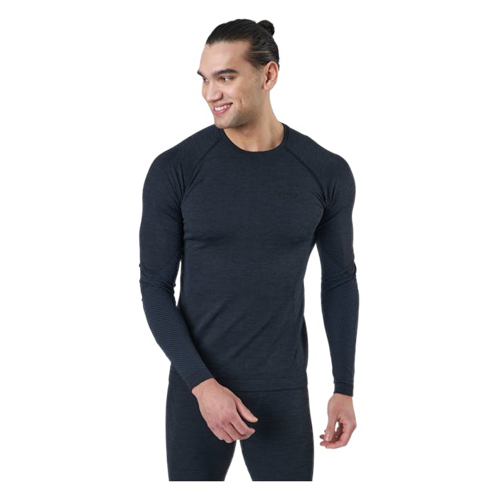 Core Dry Active Comfort Ls M Black, Male, Kleding, basis lagen, Training, Blauw, S