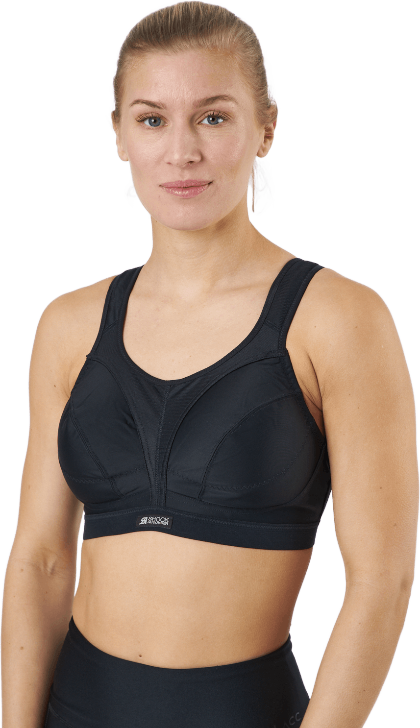 Active D+ Classic Support Black, Female, Apparels, Sports Bras, Running, Black, 75 D