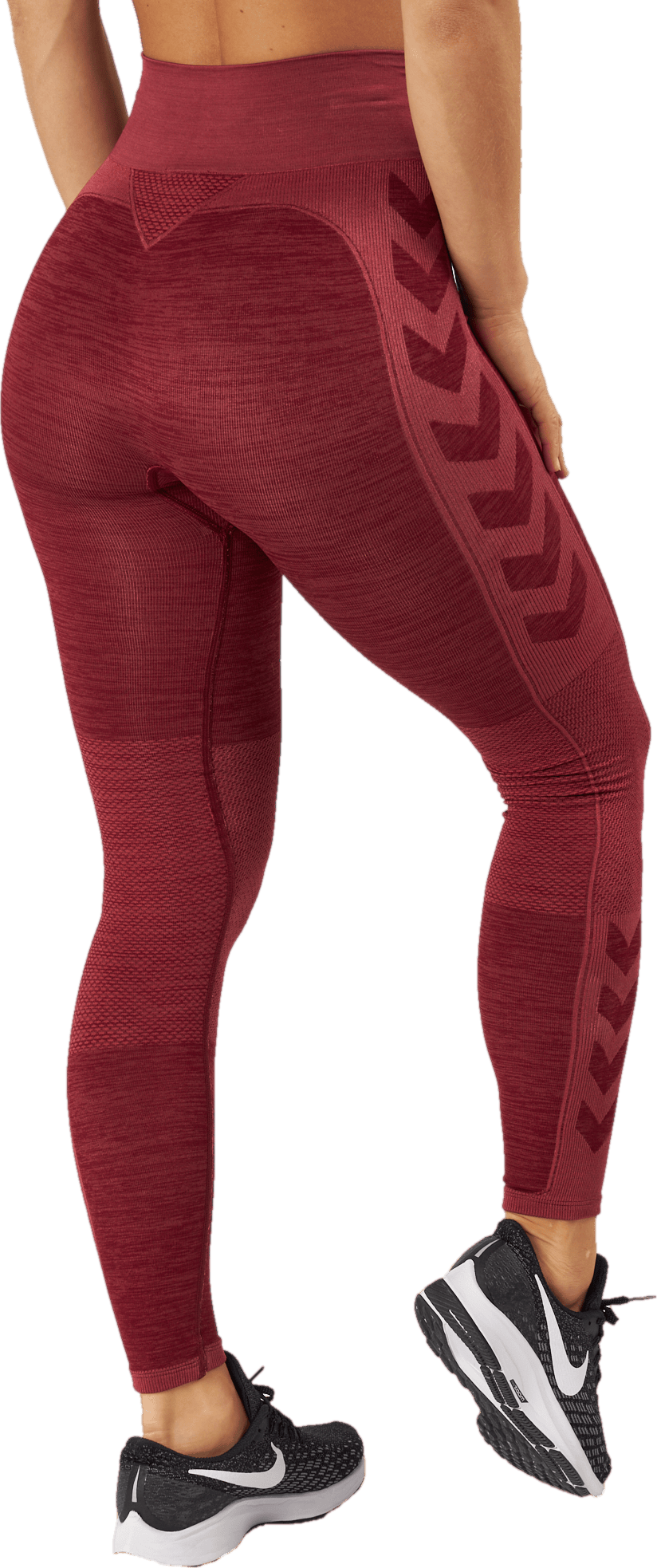 Hmlclea Seamless Mid Waist Tig Cabernet/apple Butter Melange - Bild 3