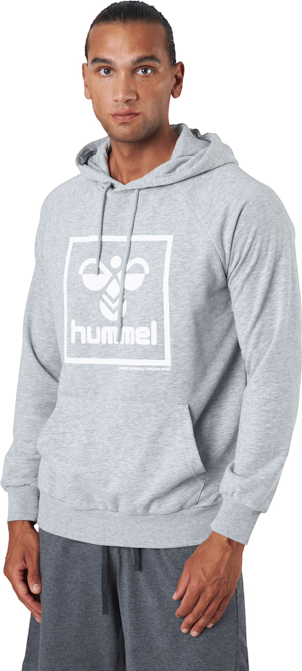 Hmlisam 2.0 Hoodie Grey Melange - Bild 2