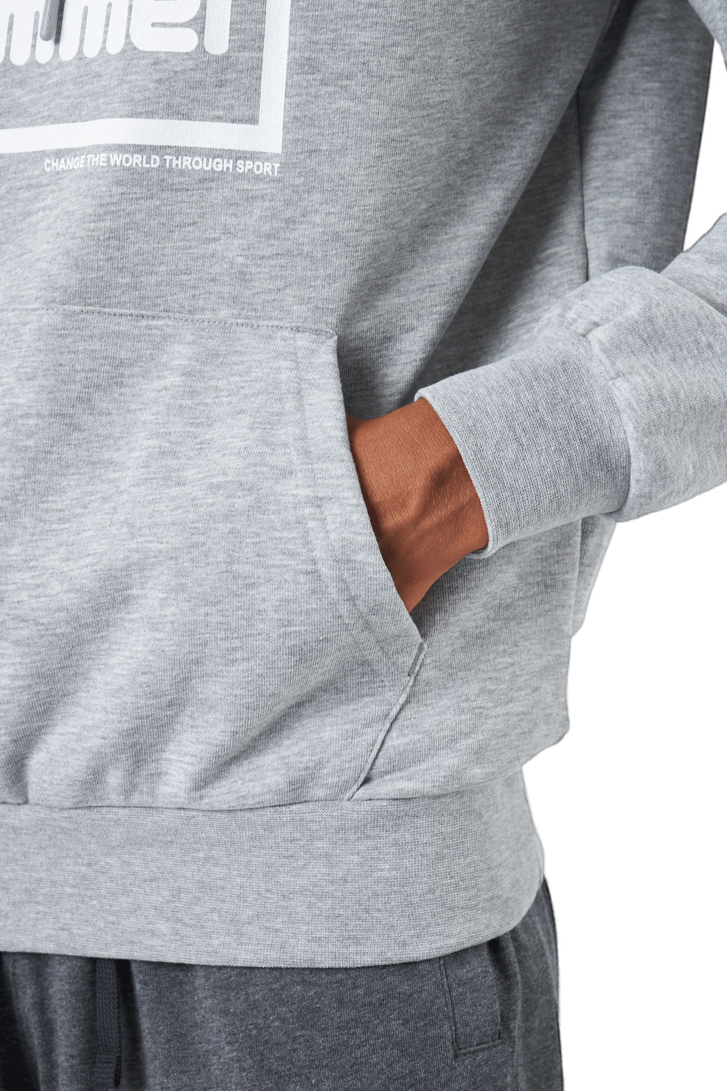 Hmlisam 2.0 Hoodie Grey Melange - Bild 5