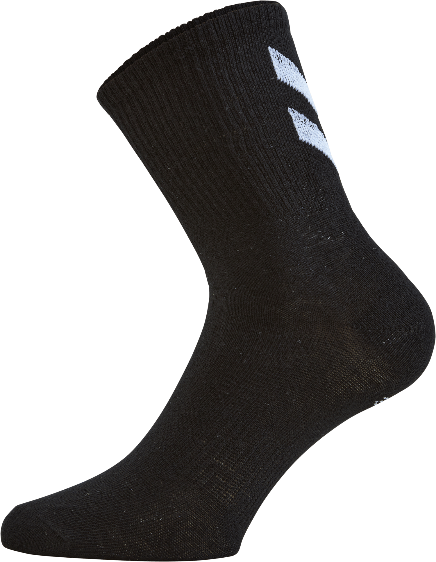 Hmlchevron 6-pack Socks Black, Unisex, Apparels, Socks, Black, 46-48