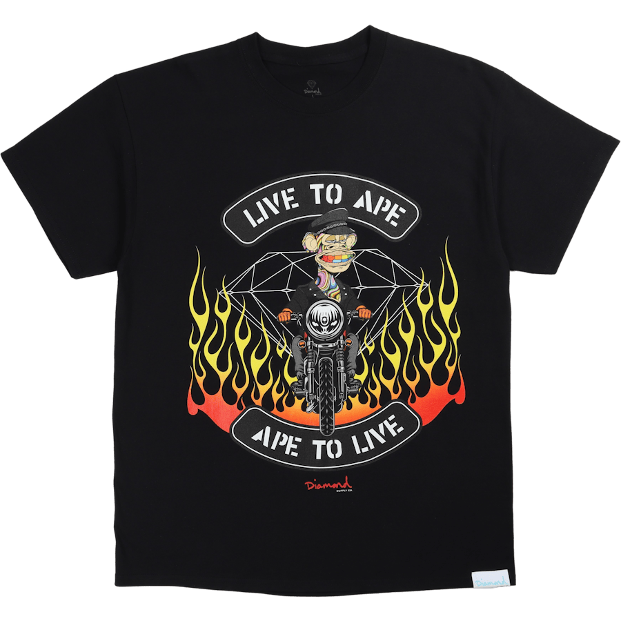 Live To Ape Tee Blk