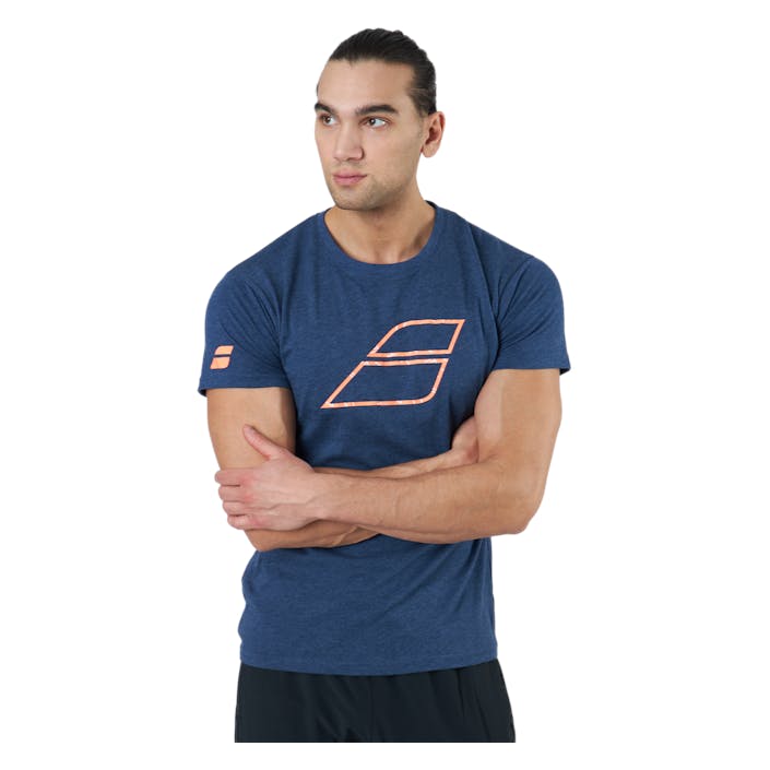 T-shirt Big Flag Blue, Male, Kleding, T-shirt, Squash, Blauw, L
