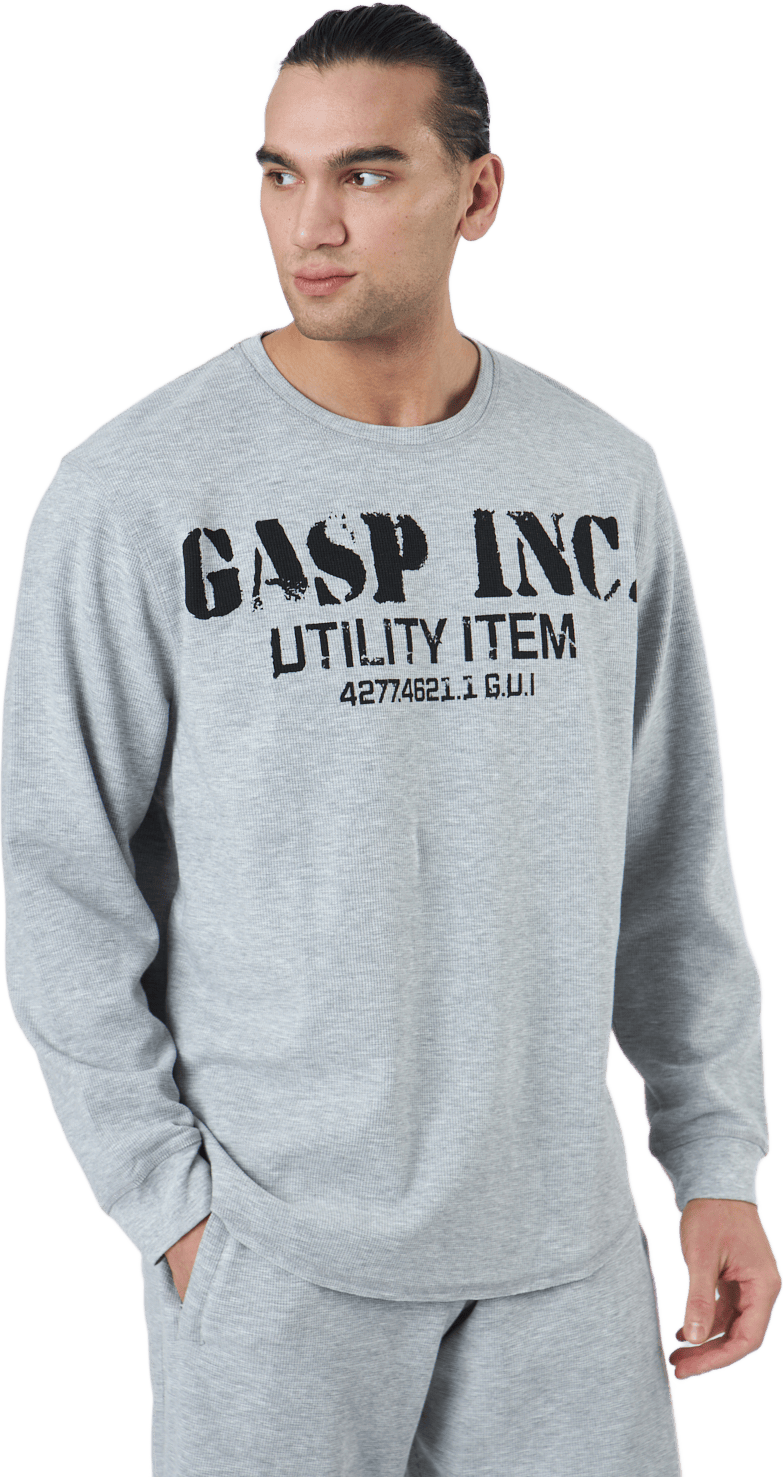 Thermal Gym Sweater Grey Melange - Bild 2