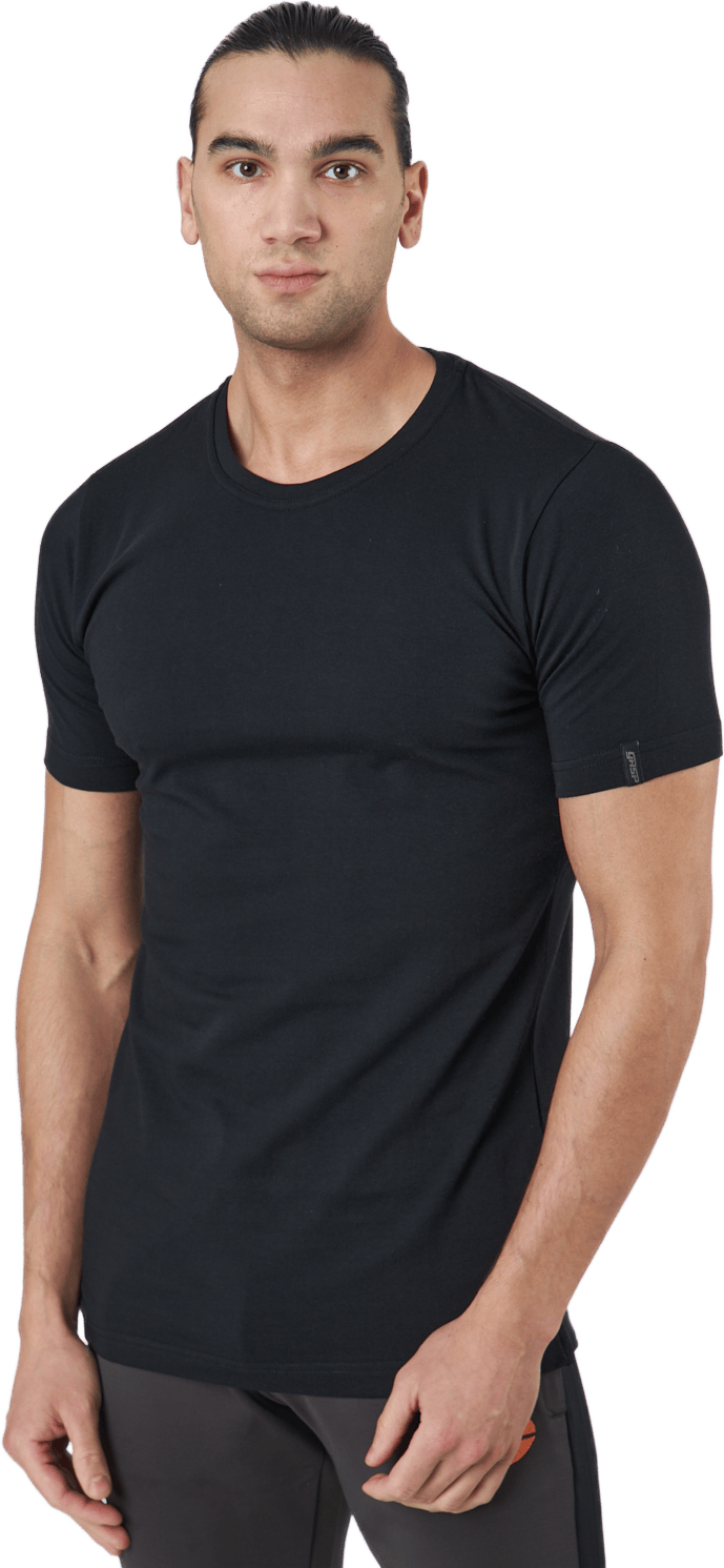 Classic Tapered Tee Black, Male, Apparels, T-shirt, Workout, Black, M