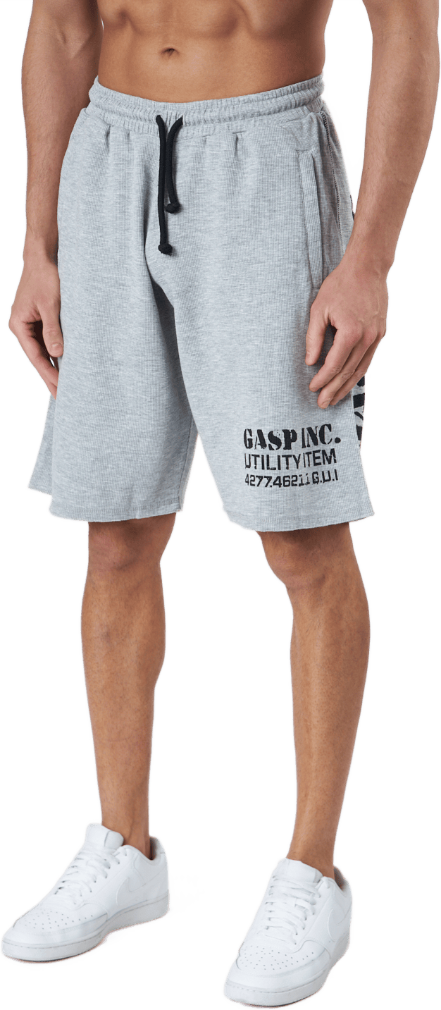 Thermal Shorts Grey Melange, Male, Apparels, Shorts, Workout, Grey, XXXL