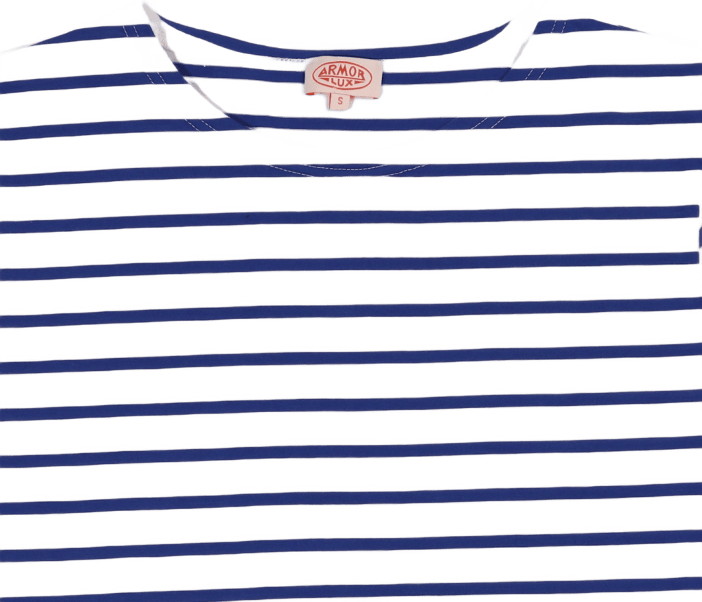 Striped Breton Shirt "hoëdic" White/ Royal Blue - Bild 2