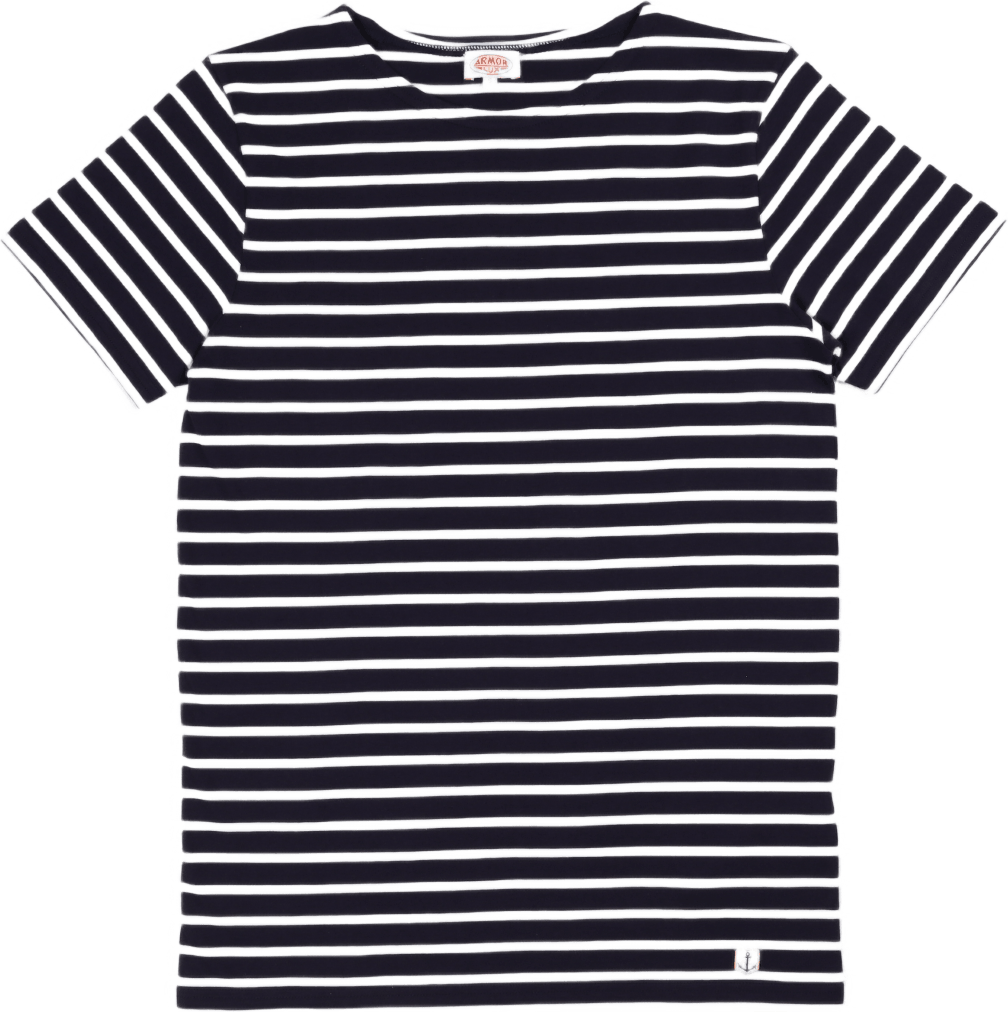 Striped Breton Shirt "hoëdic" Navire Navy/ White, Male, Abbigliamento, manica corta, Multi colore, XL