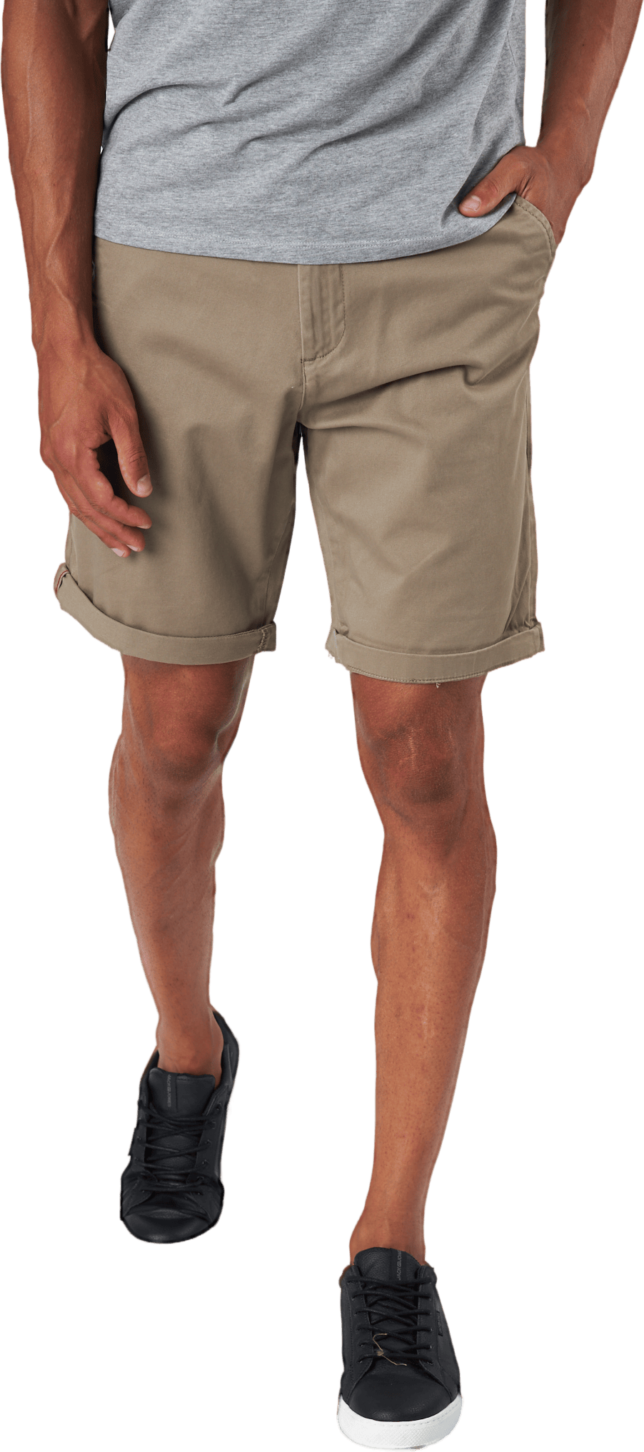 Jpstbowie Jjshorts Solid Sa Sn Beige, Male, Kläder, Shorts, Beige, S