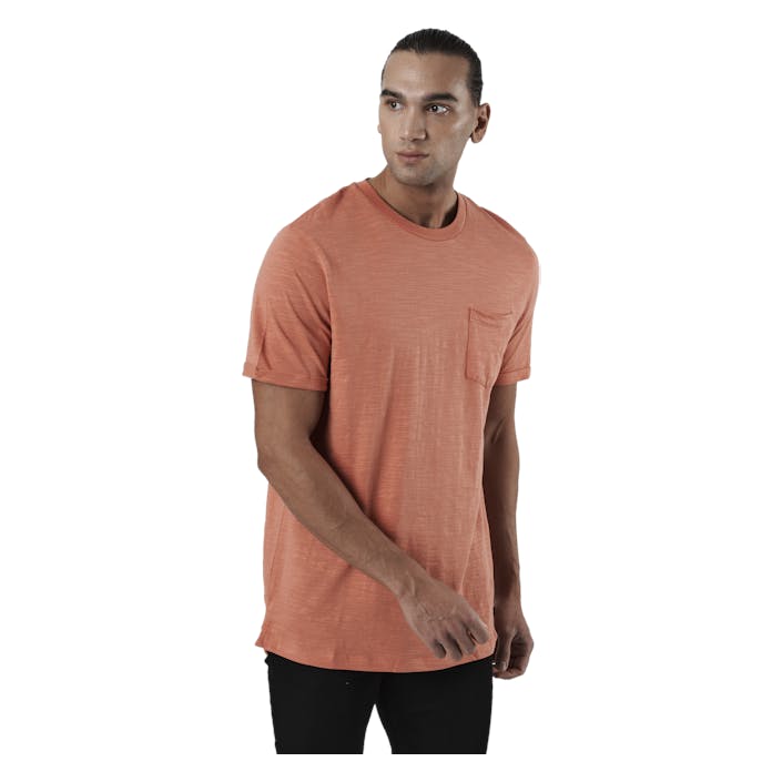 Jprblatropic Solid Ss Tee Crew Apricot Brandy, Male, Odevy, Tričko, Hnedá, XL