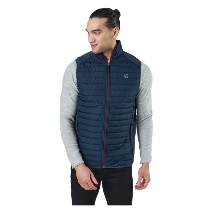 Jjemulti Bodywarmer Collar Noo Navy Blazer, Male, Apparels, jackets, Multi color, M