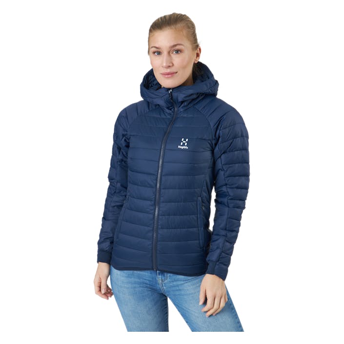 Spire Mimic Hood Women Tarn Blue Solid, Female, Apparels, jackets, Alpine sports, Blue, XL