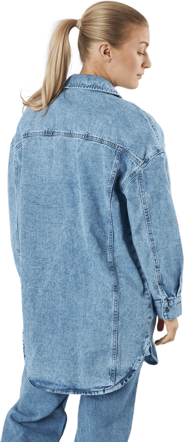 Onlkasia Ls Os Shirt Dnm Bj No Medium Blue Denim - Bild 3