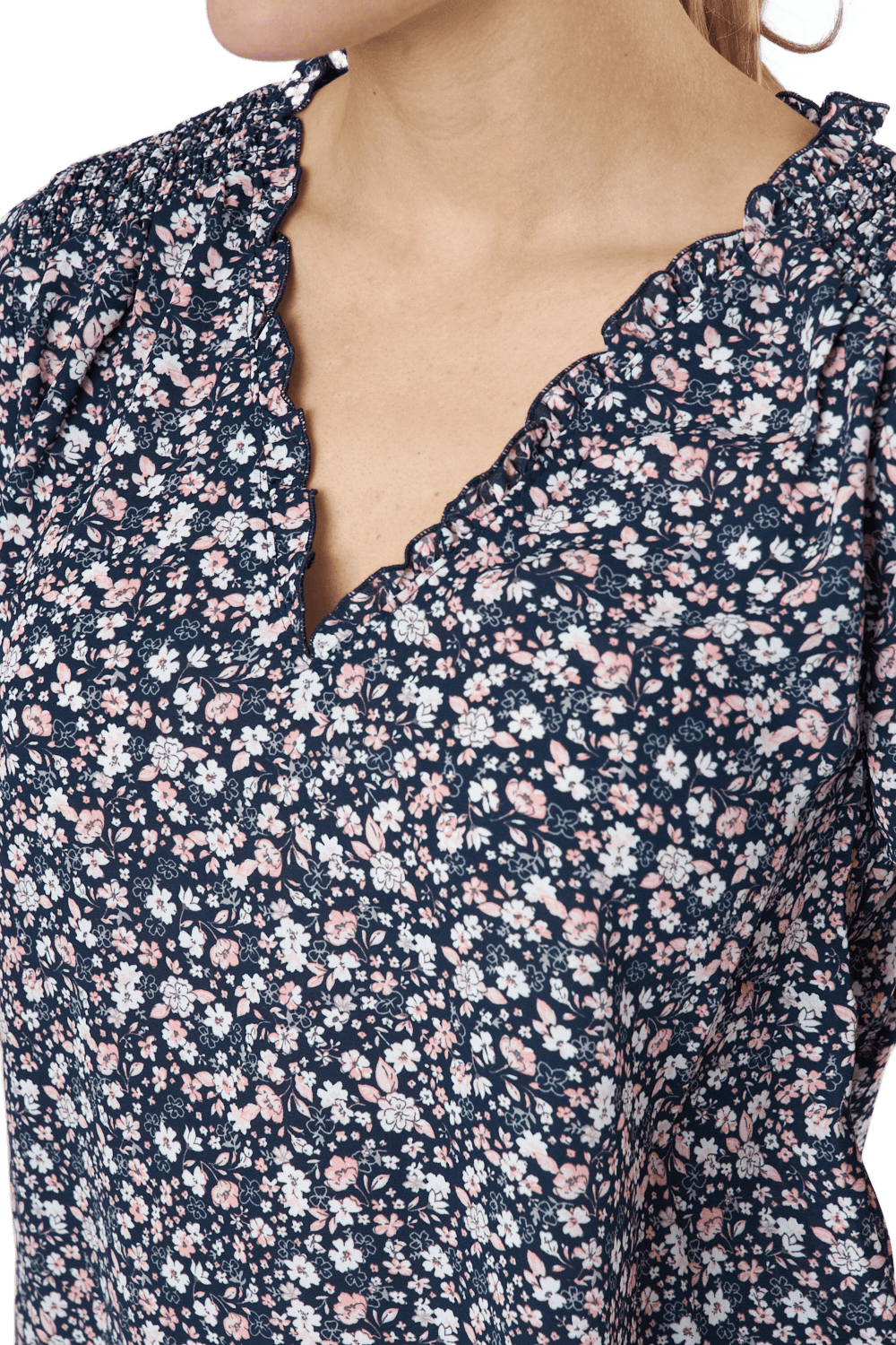 Onlsonja Life S/s V-neck Top N Night Sky - Bild 4