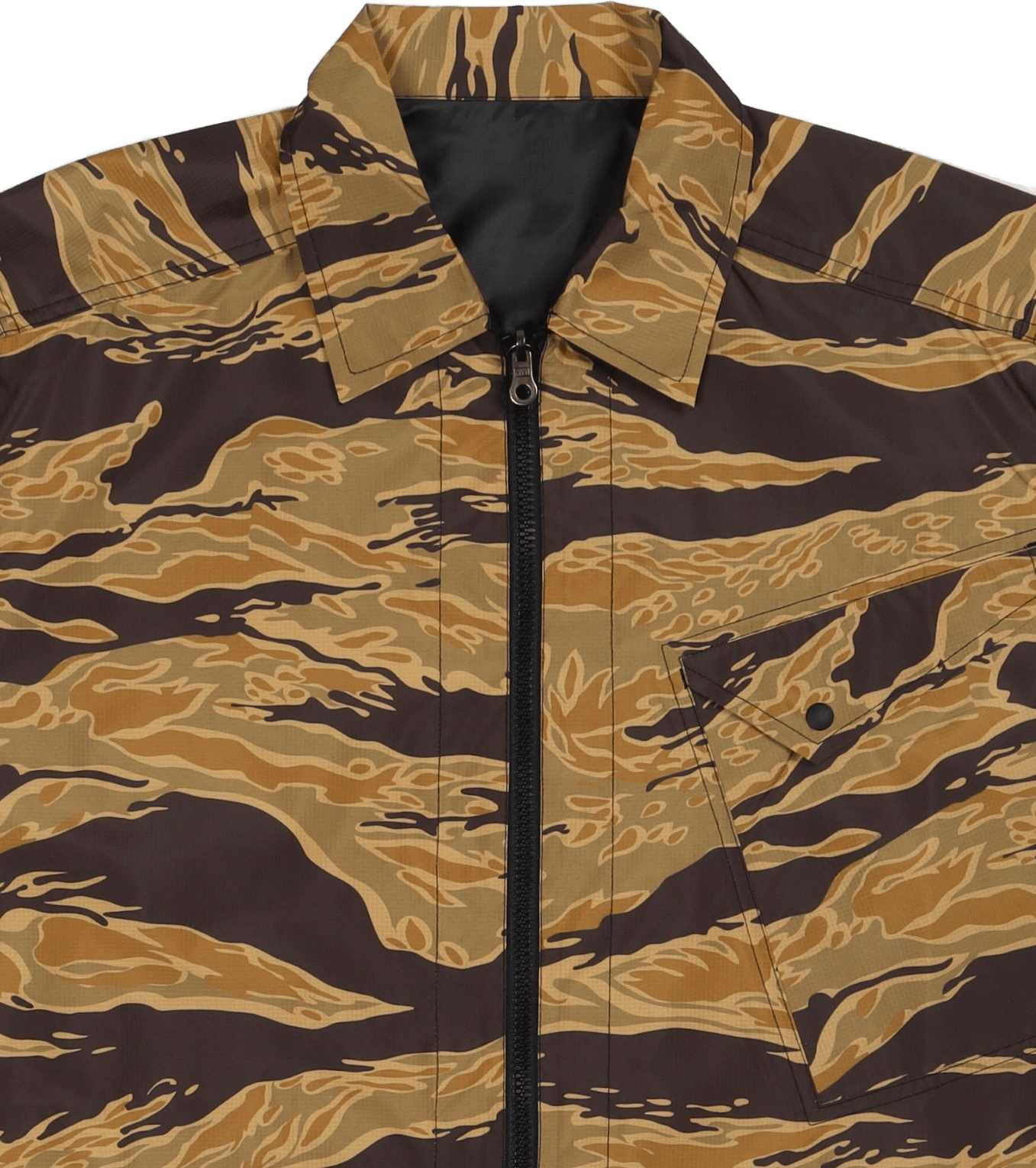 Camo Reversible Packaway Shirt Sunbleach Tigerstripe/black - Bild 2