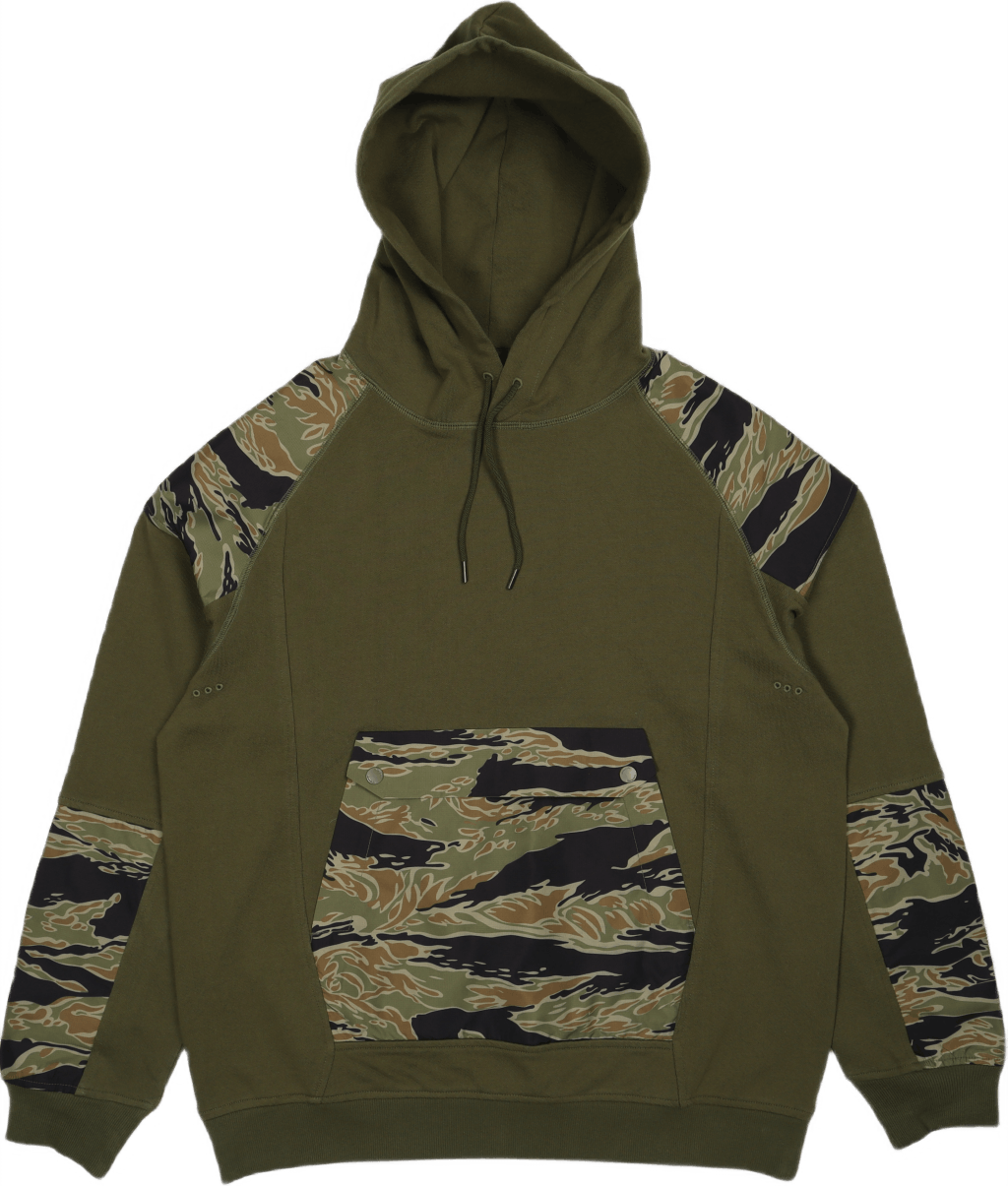 Tech Hooded Sweat Ocs 450 Olive/mint Gold, Male, Vaatteet, hupparit ja neulepaidat, Monivärinen, XL