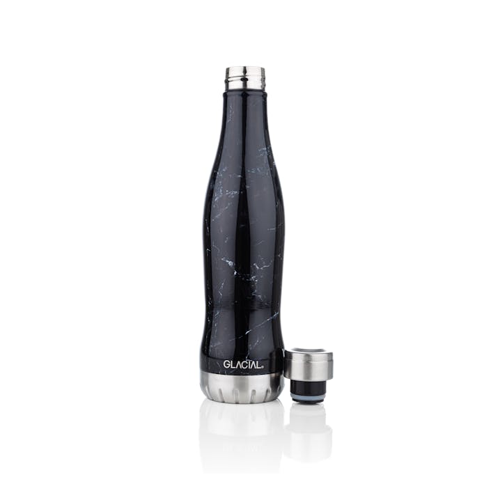 Black Marble 600ml, Unisex, Apparatuur, flessen & flacons, Zwart, ONESIZE