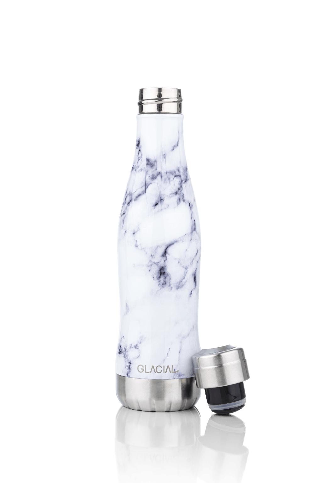 White Marble 400ml, Unisex, Ausrüstung, Flaschen & Fläschchen, Weiß, ONESIZE