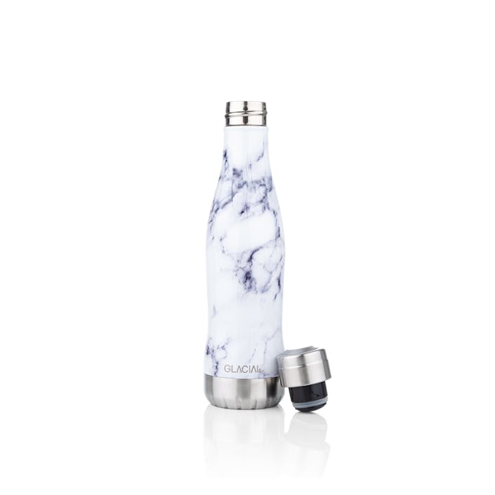 White Marble 400ml, Unisex, Ausrüstung, Flaschen & Fläschchen, Weiß, ONESIZE