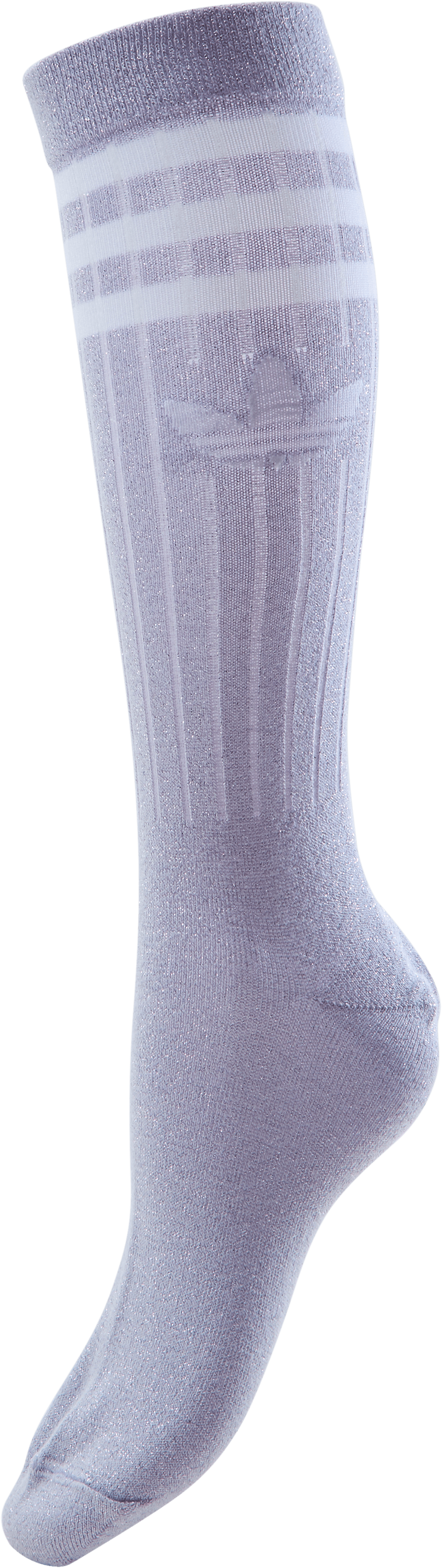 Full Glitter Crew Socks Purple Tint / Black, Female, Apparels, Socks, Workout, Grey, UK 6,5 - 8