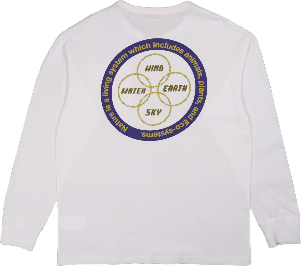 Beel Ls Tee White White - Bild 4