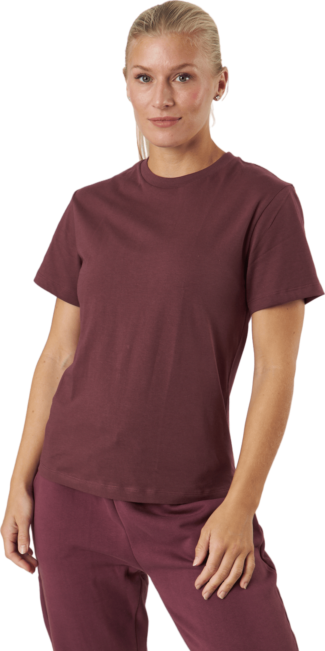 Crew Neck Regular Burgundy