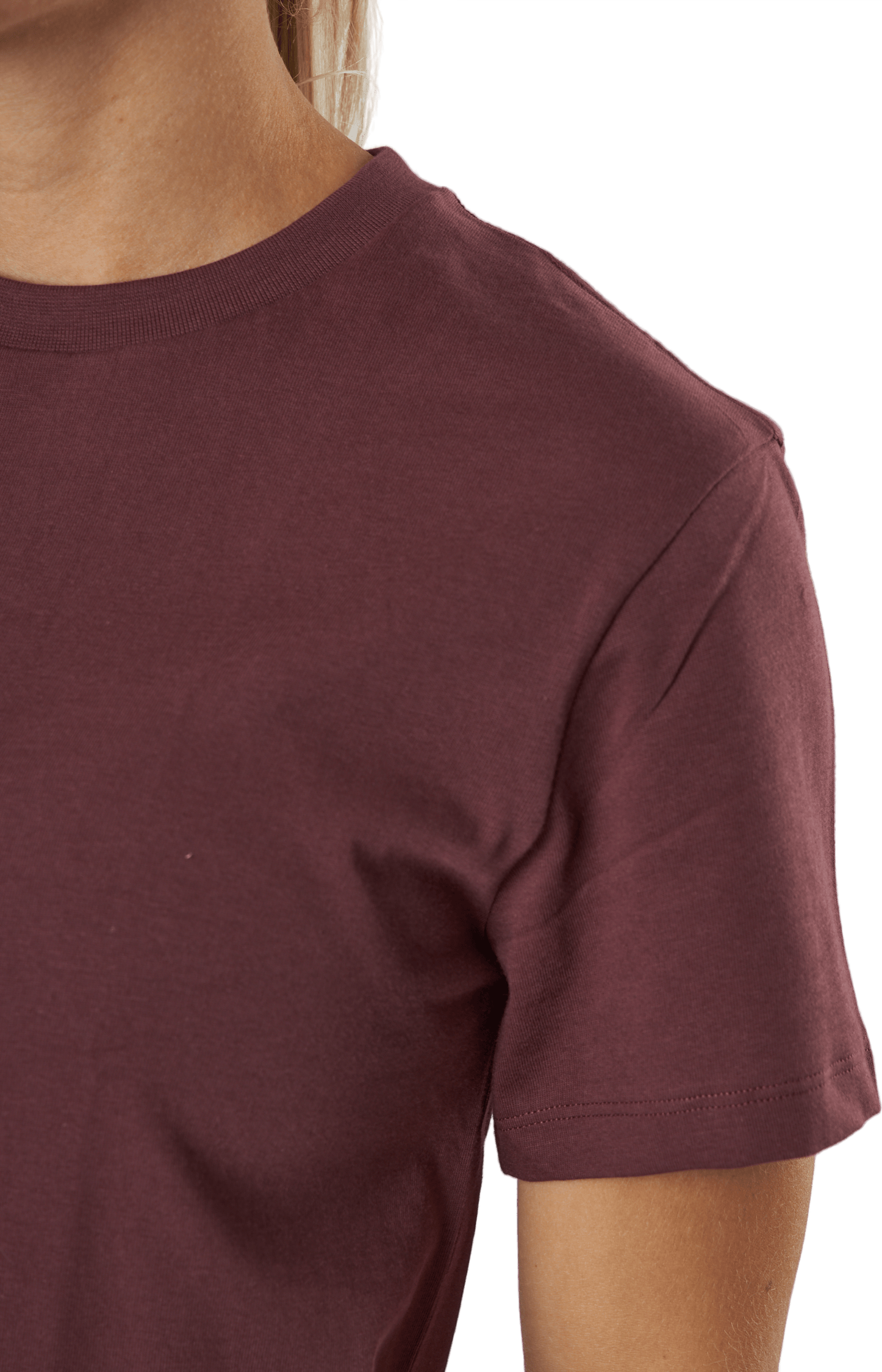 Crew Neck Regular Burgundy - Bild 4