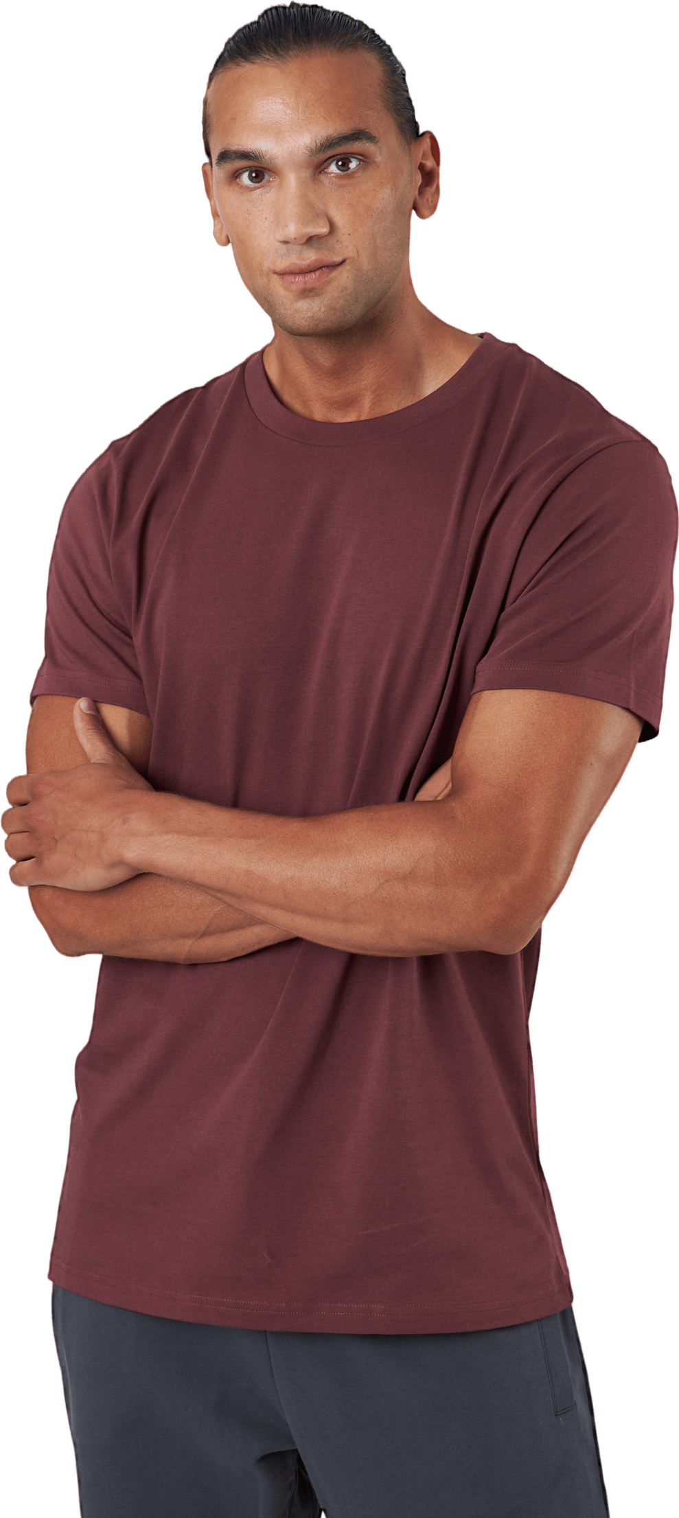 Crew Neck Regular Burgundy - Bild 2