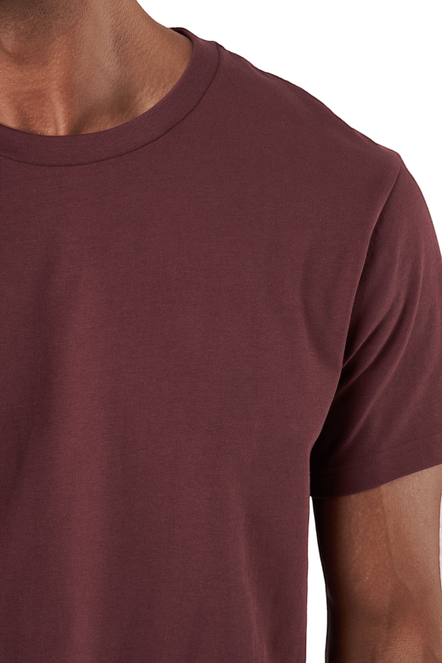 Crew Neck Regular Burgundy - Bild 4