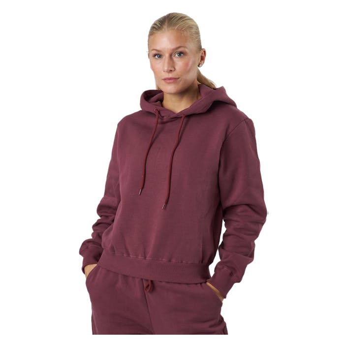 Hoodie Burgundy, Female, Apparels, Shirts, Purple, XL