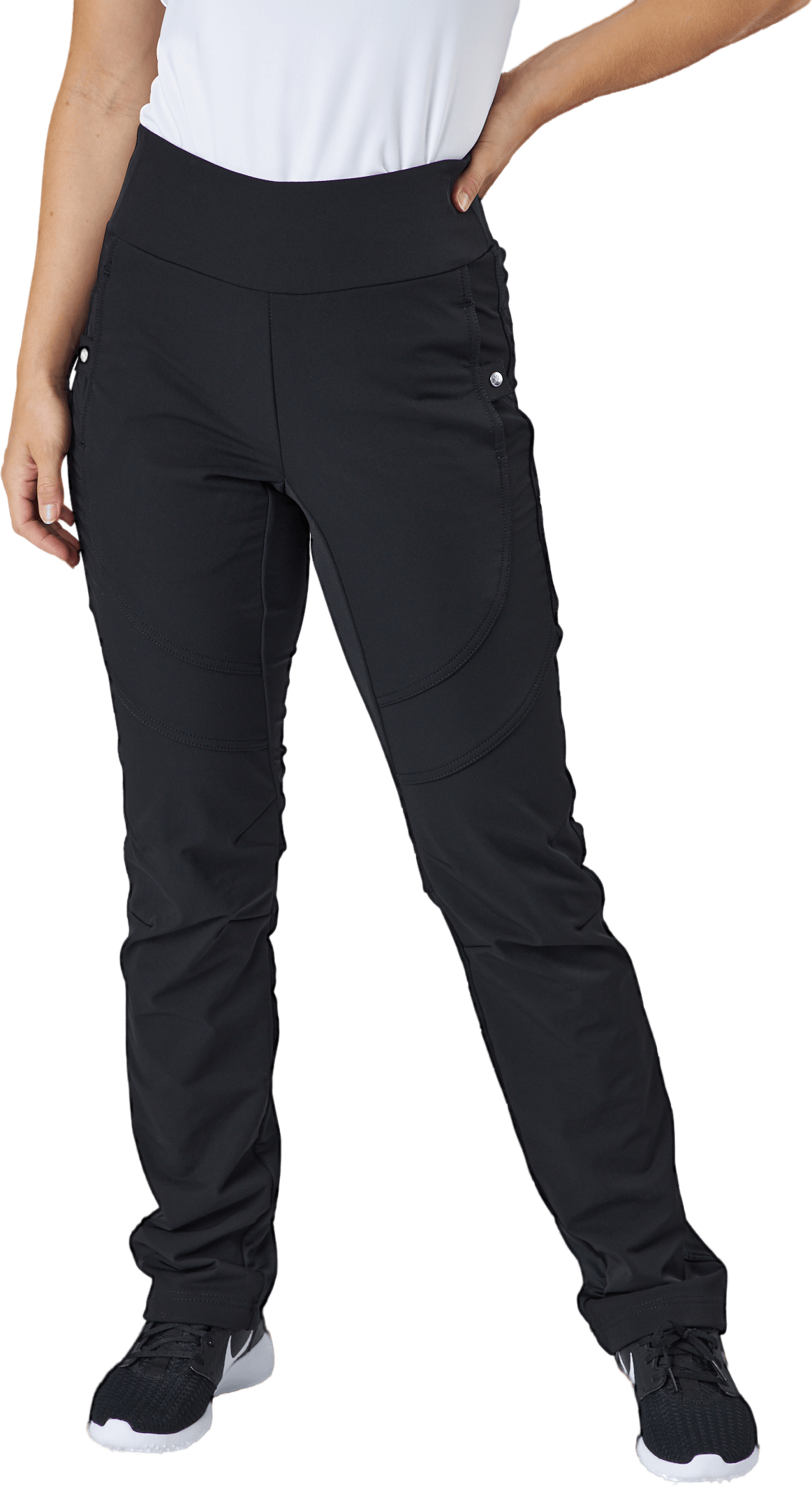 Fliza Plain Pants Black, Female, Odevy, Nohavice, Golf, Čierna, XL