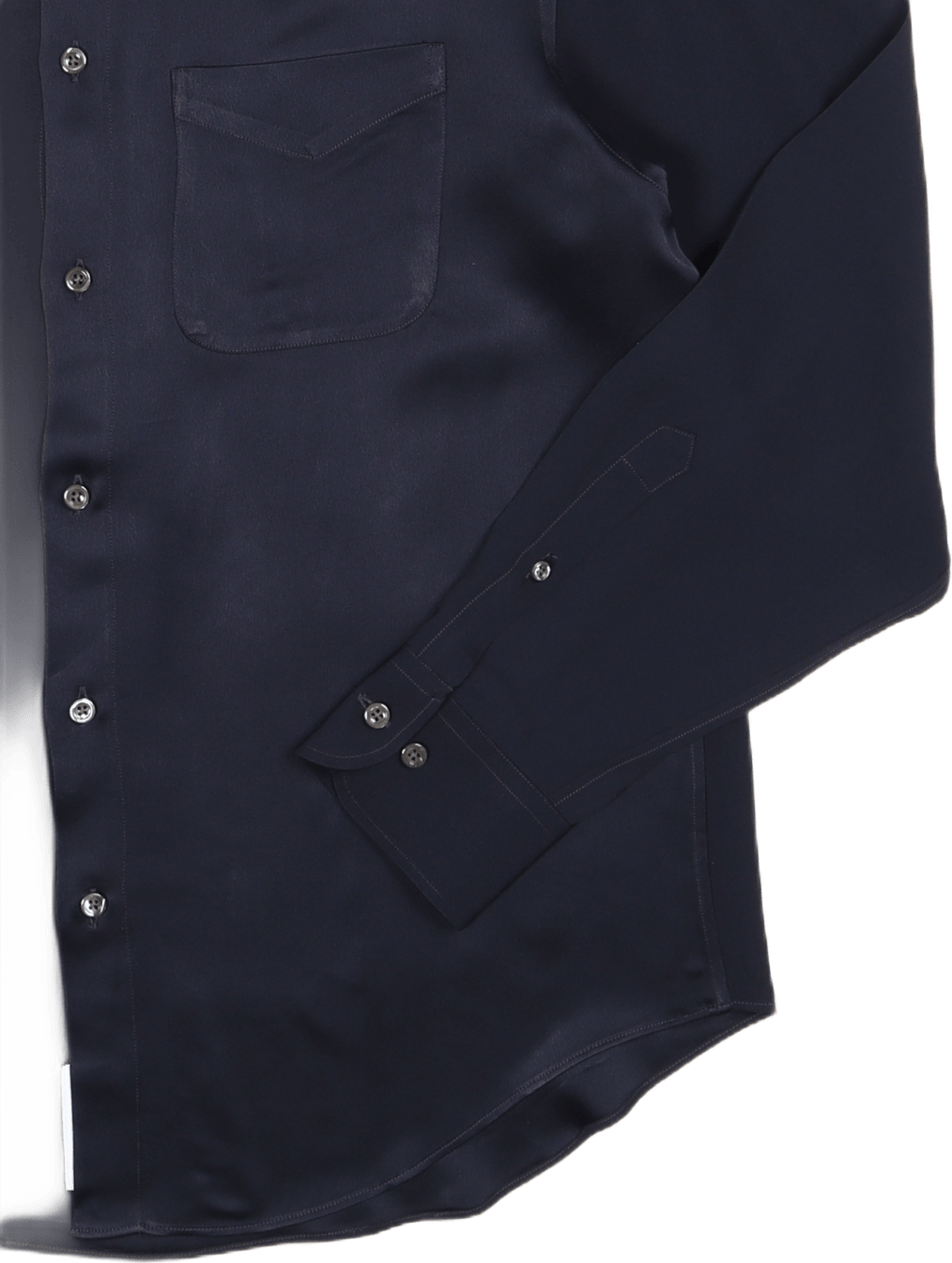 A.bd Shirt Navy Viscose Sateen - Bild 3