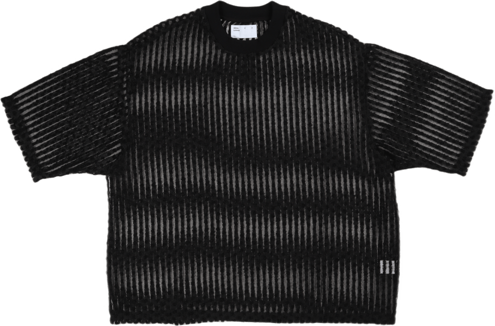 Wide Shirt S/s Black Organza W