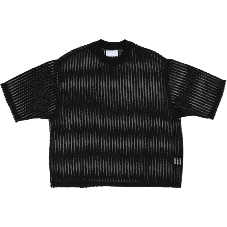 Wide Shirt S/s Black Organza W