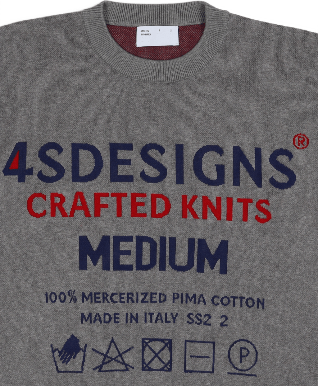 Knit Size-tag Crewneck Grey Wi - Bild 2