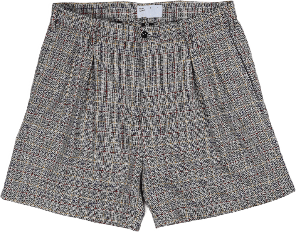 Two Pleat Short Black/multi Ch