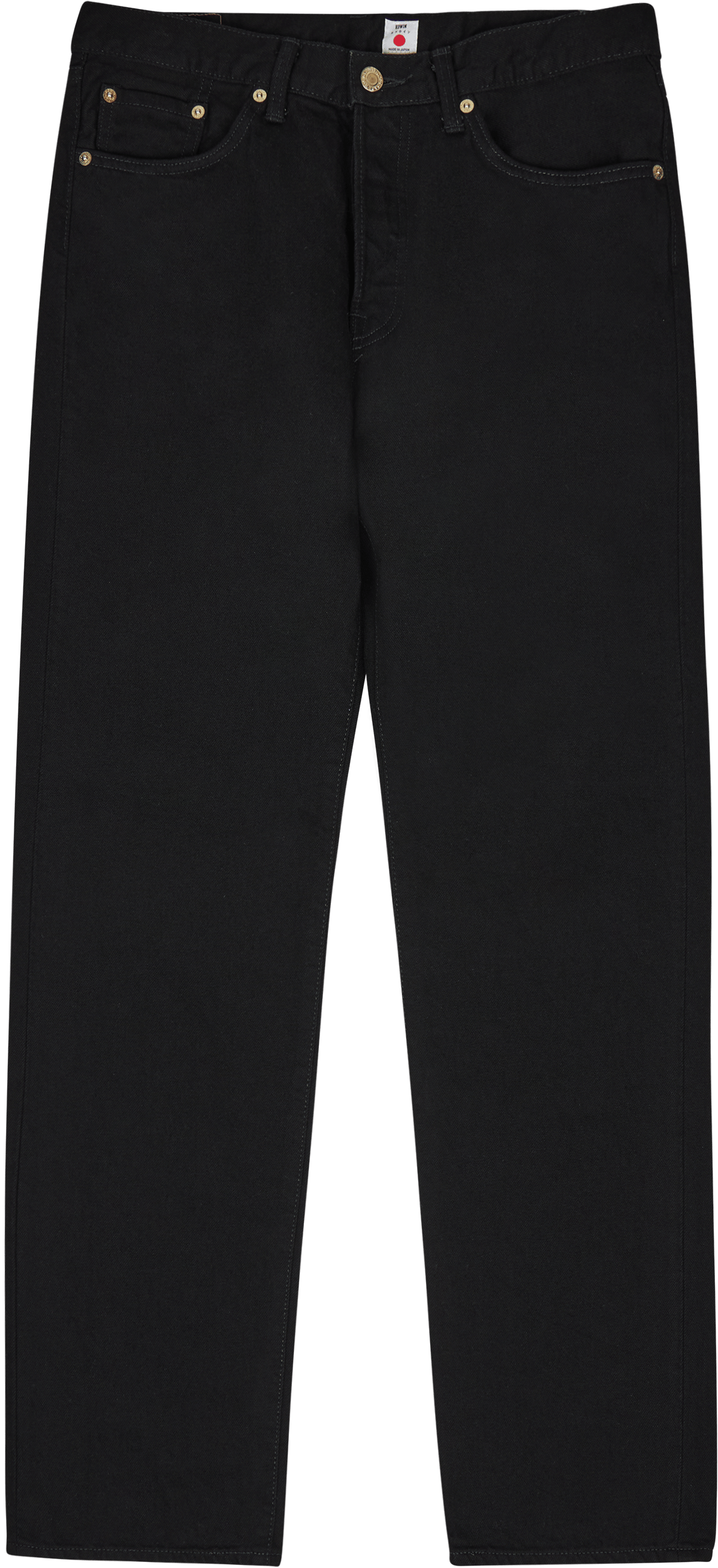 Loose Straight Kaihara, Right Hand Black Denim, 13oz, Black Unwashed