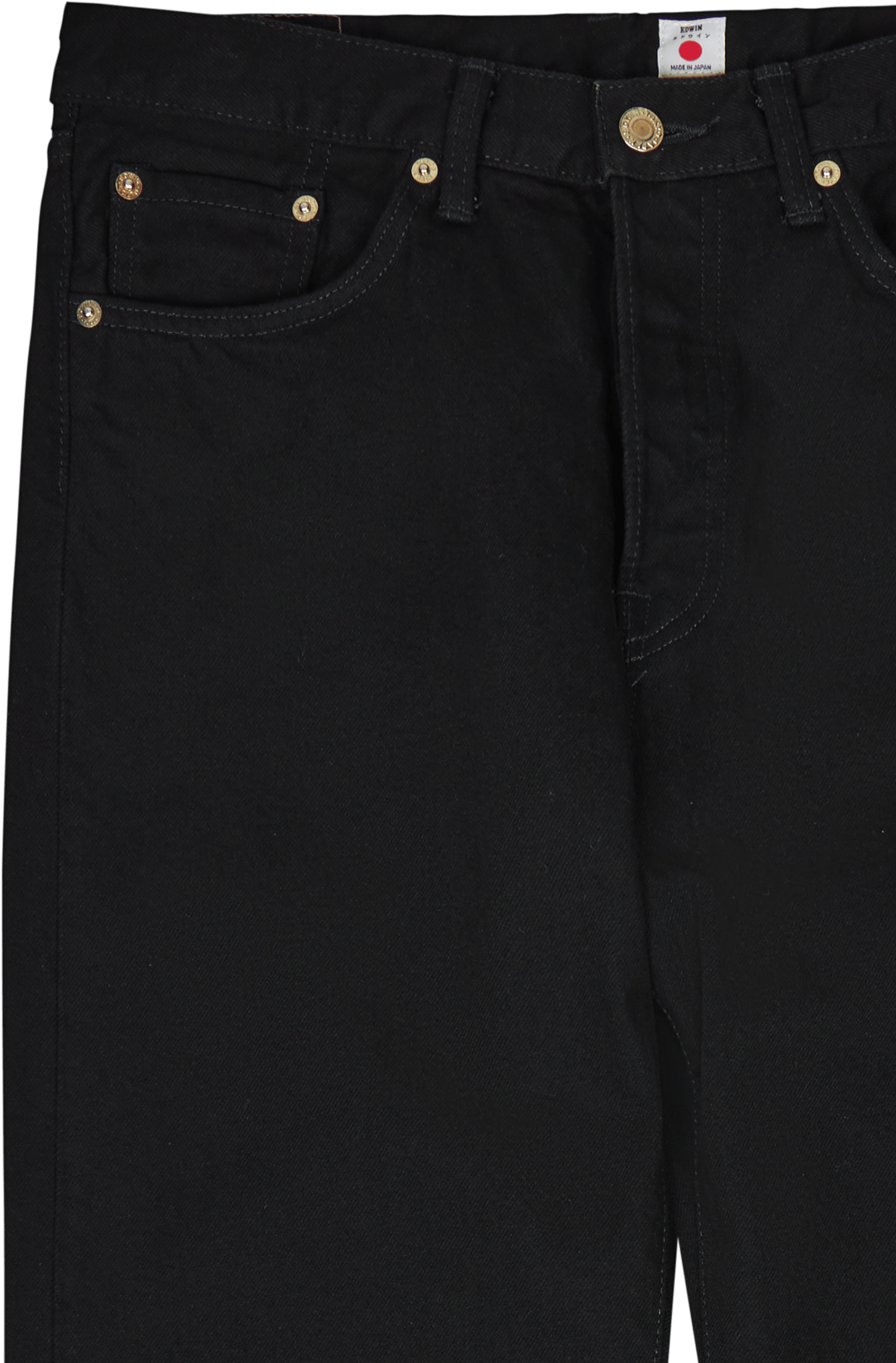 Loose Straight Kaihara, Right Hand Black Denim, 13oz, Black Unwashed - Bild 3