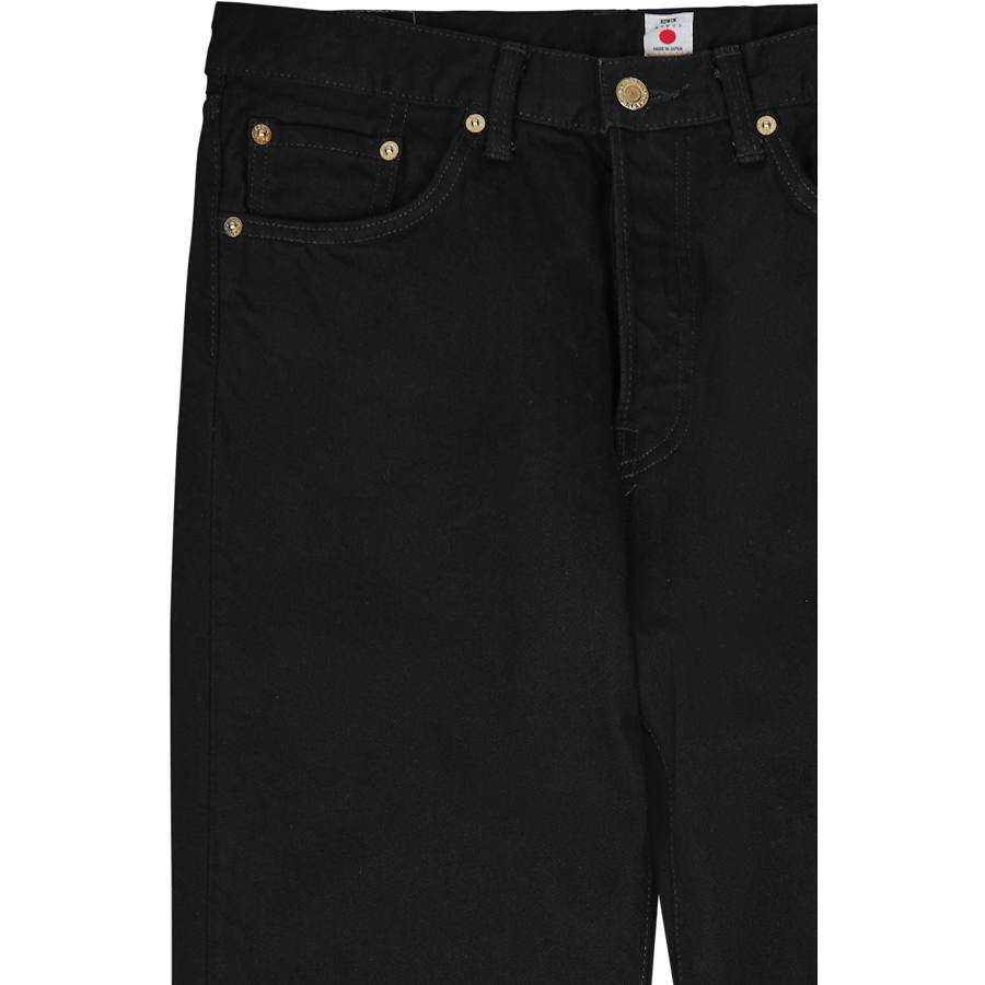 Loose Straight Kaihara, Right Hand Black Denim, 13oz, Black Unwashed - Bild 3