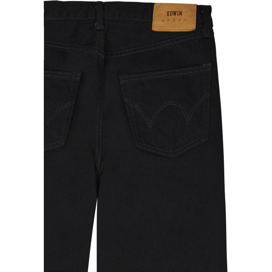 Loose Straight Kaihara, Right Hand Black Denim, 13oz, Black Unwashed - Bild 4