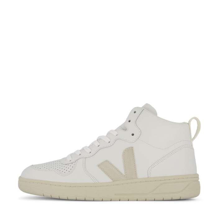 V-15 Extra-white Natural, Unisex, Shoes, Trainers, high-top sneakers, White/Beige, EU 44