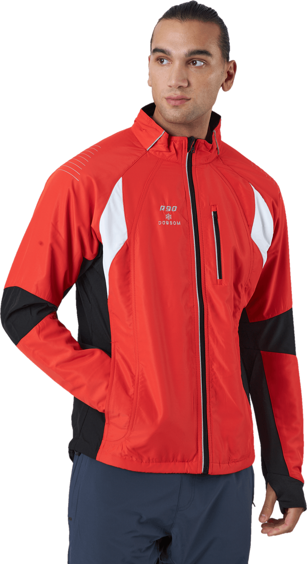 R90 Winter Jkt Ii Fire, Male, Apparels, jackets, Running, Red, XXXL