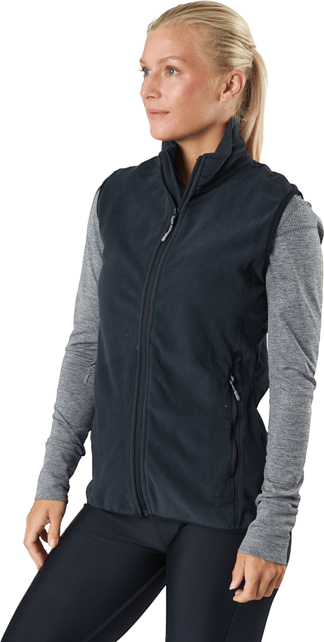 Pescara Fleece Vest Black - Bild 2