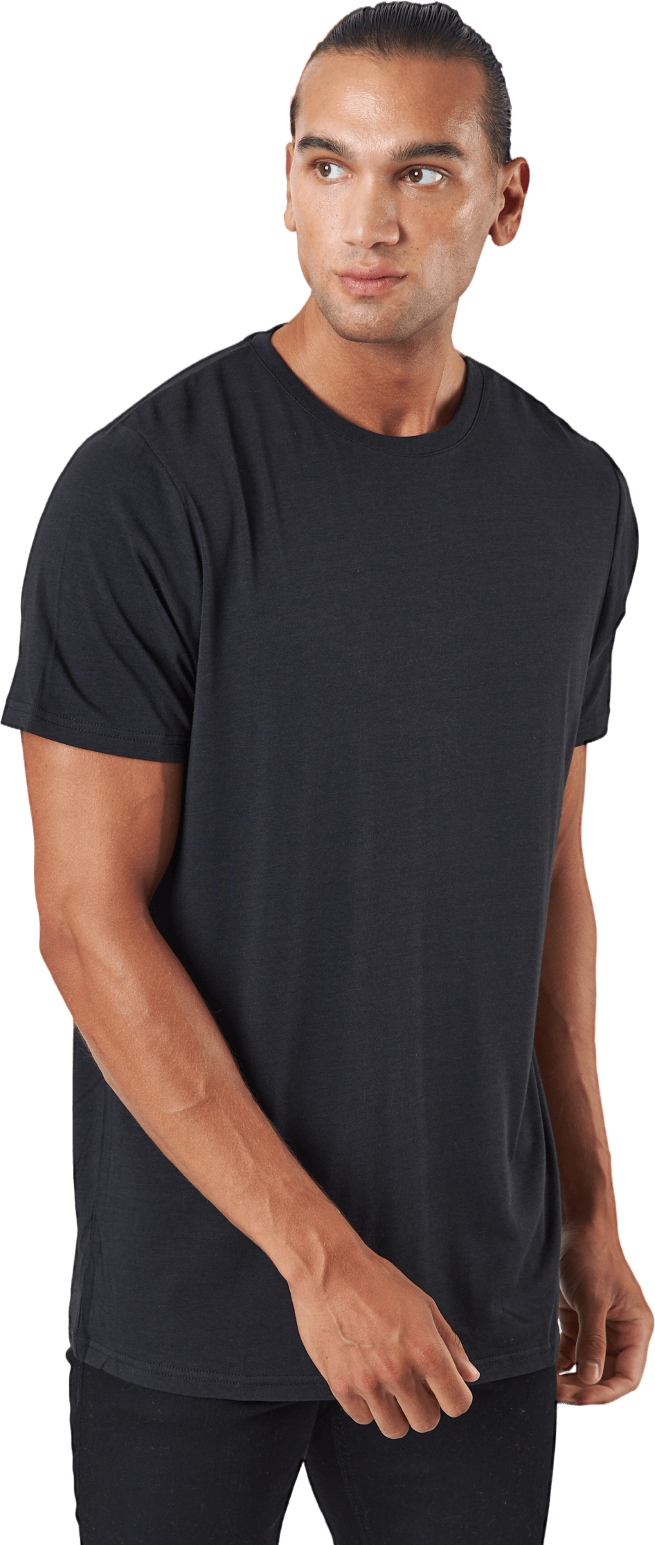 R-neck Tee Bamboo Black - Bild 2
