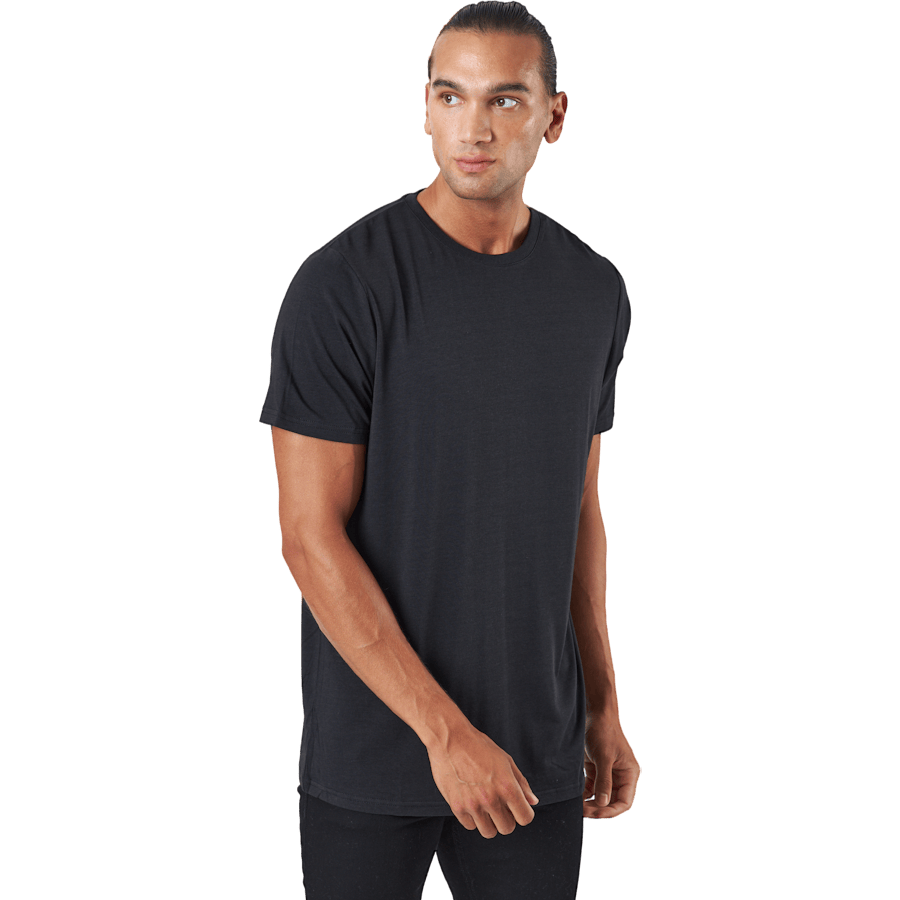R-neck Tee Bamboo Black - Bild 2