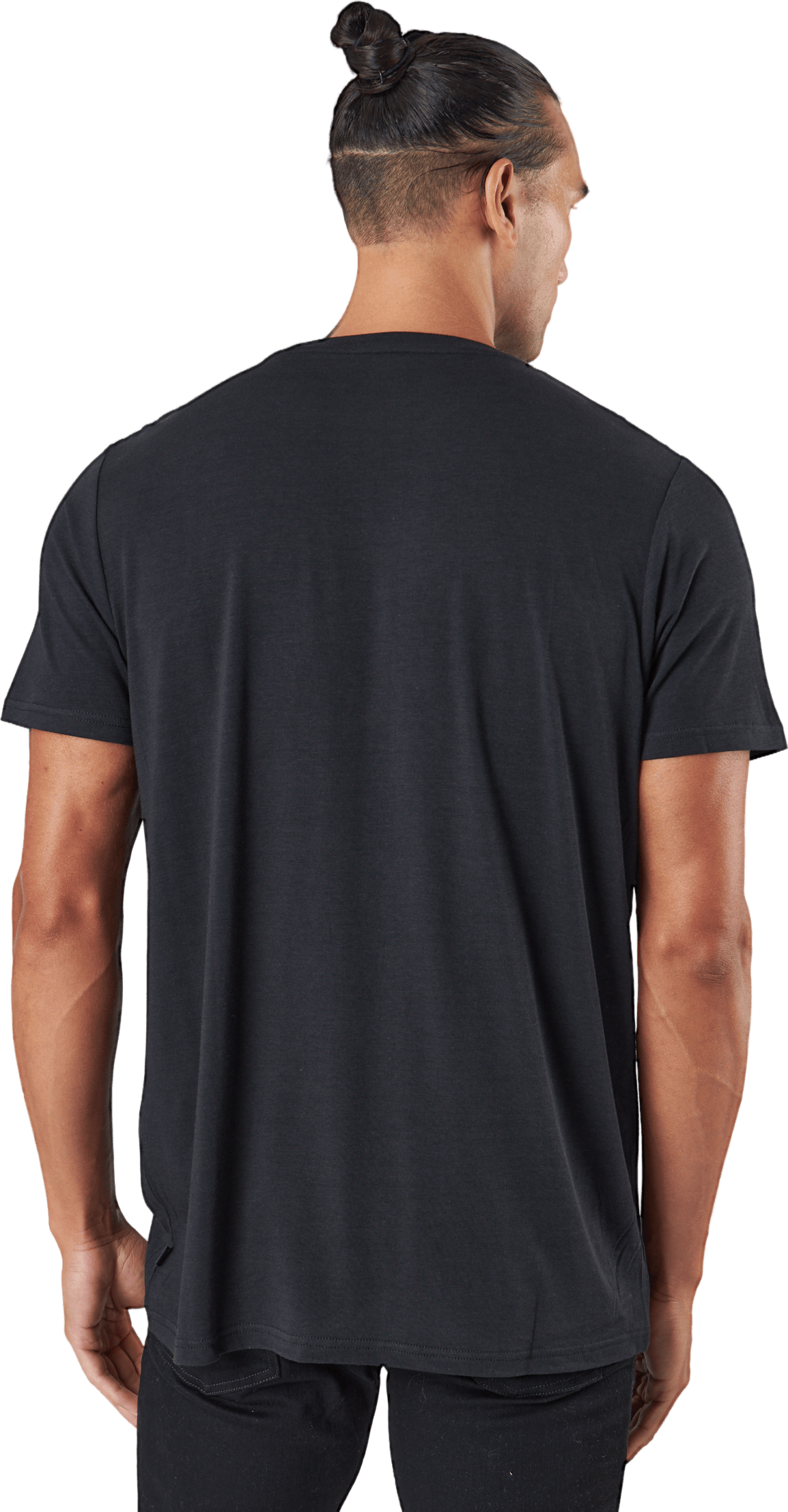 R-neck Tee Bamboo Black - Bild 3